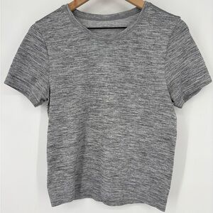 Athleta Seamless‎ Heathered Gray Top